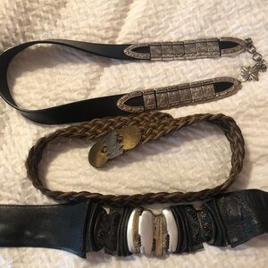 Vintage 3 belts L/XL